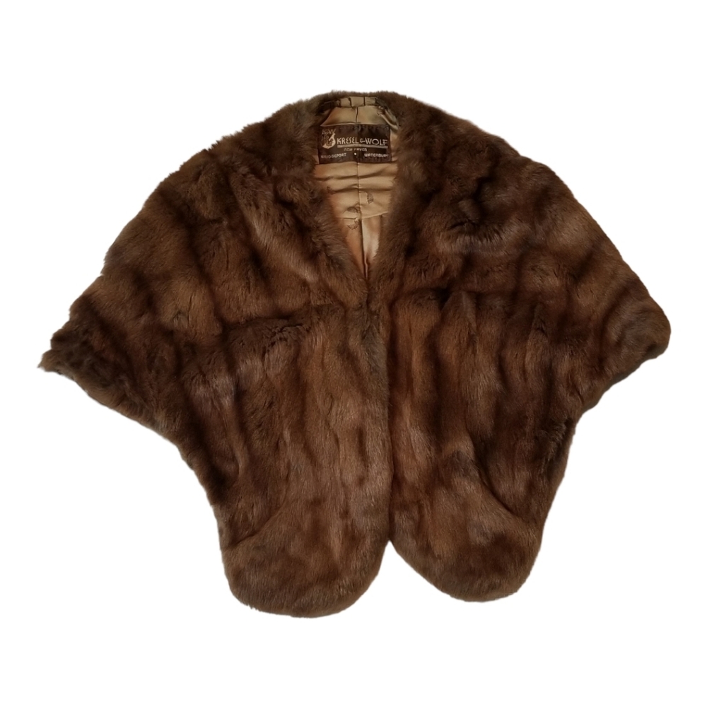 Kresel & Wolf Ladies Light Brown Mink Stole